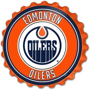 Edmonton Oilers: Bottle Cap Wall Sign
