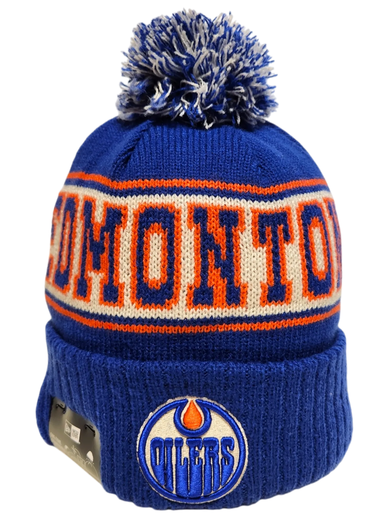 Edmonton Oilers Retro Knit Fleece Lined Pom Toque