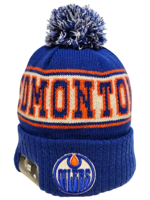 Edmonton Oilers Retro Knit Fleece Lined Pom Toque
