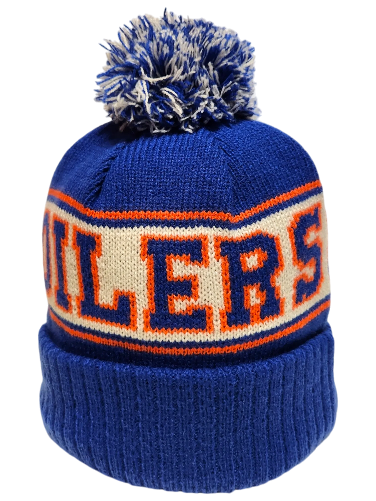 Edmonton Oilers Retro Knit Fleece Lined Pom Toque