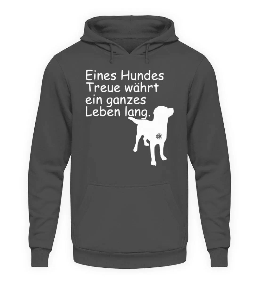 Eines Hundes Treue währt ...  - Unisex Kapuzenpullover Hoodie