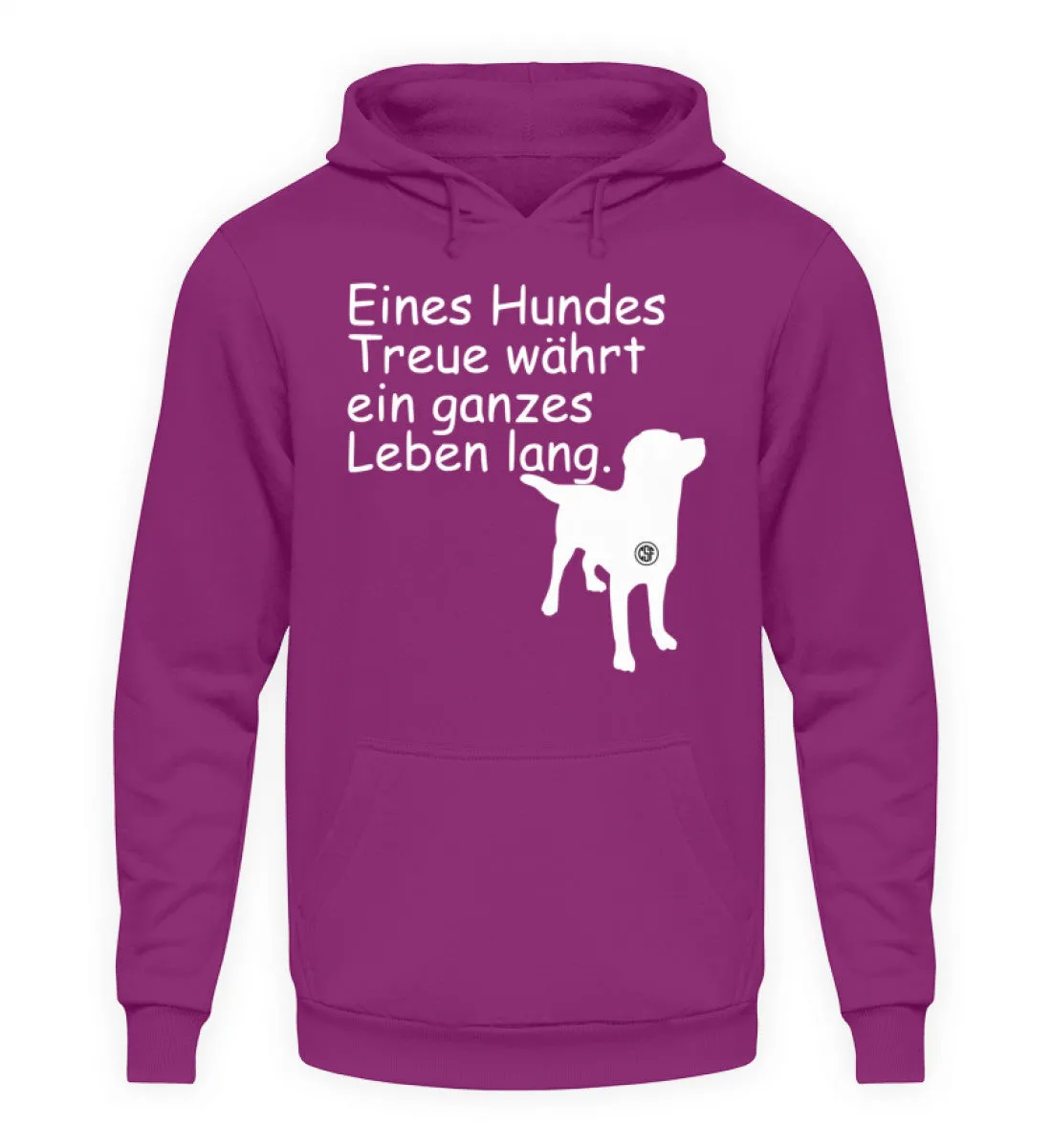 Eines Hundes Treue währt ...  - Unisex Kapuzenpullover Hoodie