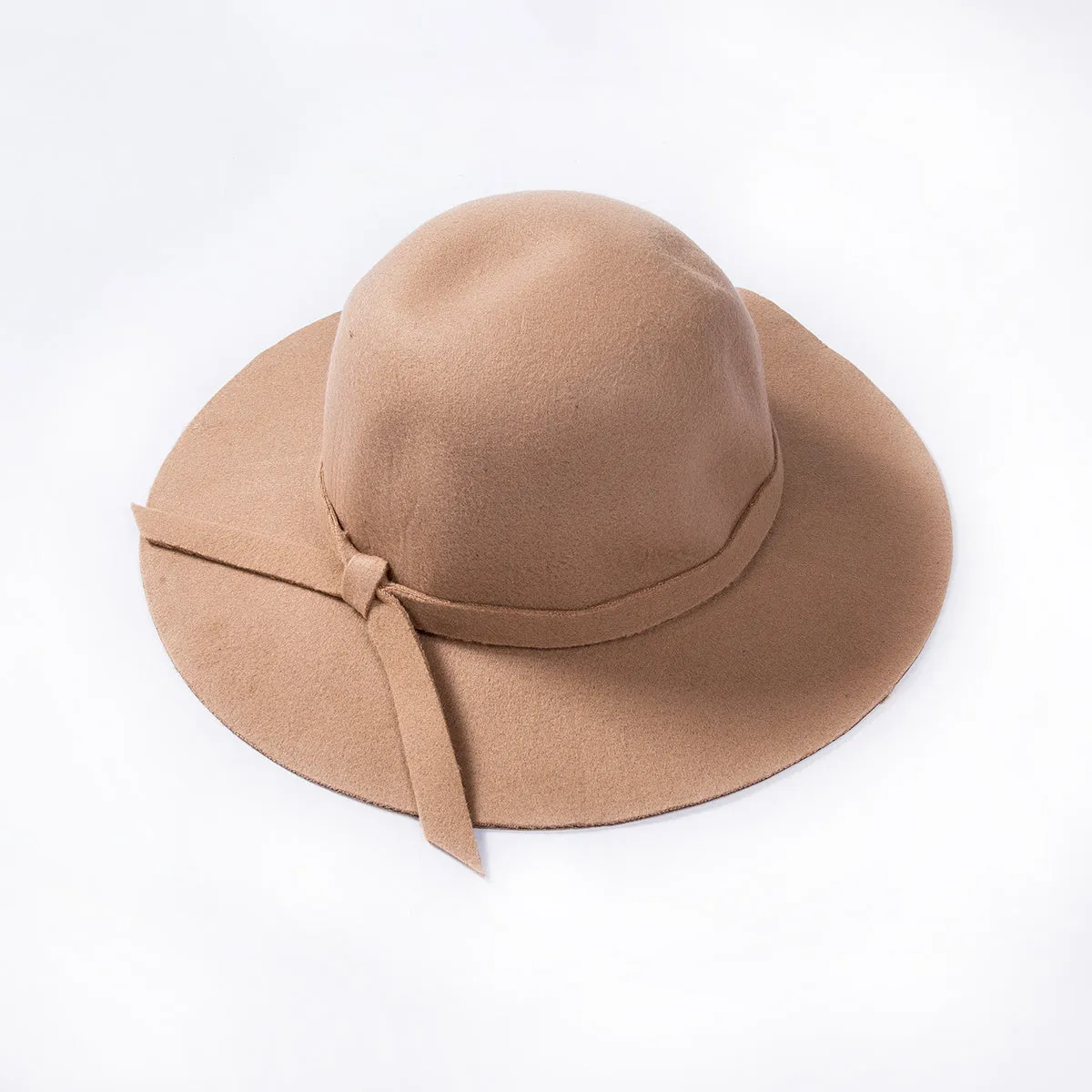 Fashion Cap Elegant Retro Pure Color Comfortable Big Eaves Bowknot Beach Hat for Summer