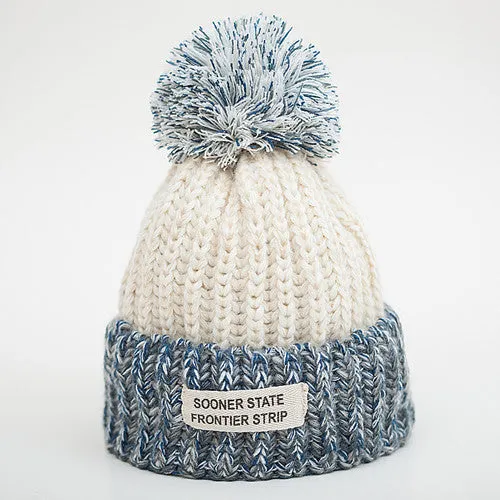 Fashion Woman's Warm Woolen Winter Hats Knitted Fur Cap For Woman Sooner State Letter Skullies & Beanies 6 Color Gorros