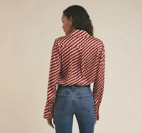 Favorite Daughter Take Me Seriously Bodysuit - Rouge Houndstooth
