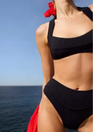 FELLA Mikey Bikini Top in Black