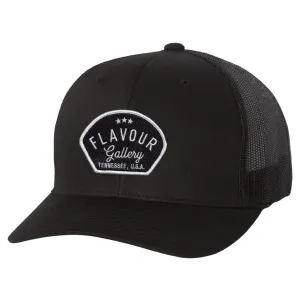 Flavour Gallery Black Patch - Trucker Hat - Black