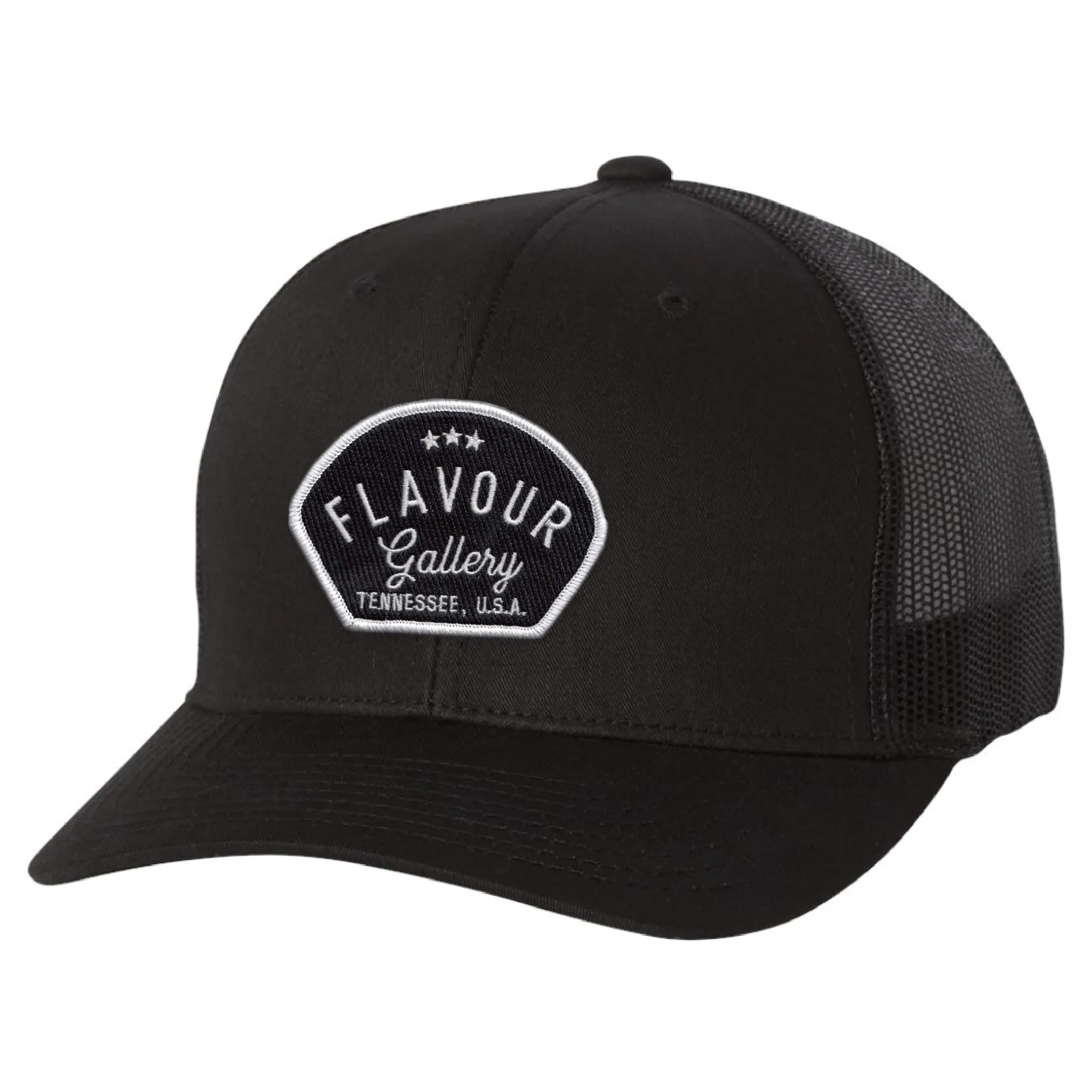 Flavour Gallery Black Patch - Trucker Hat - Black