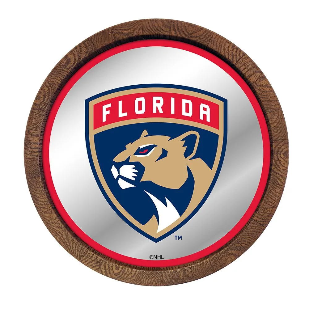 Florida Panthers: Mirrored Barrel Top Wall Sign