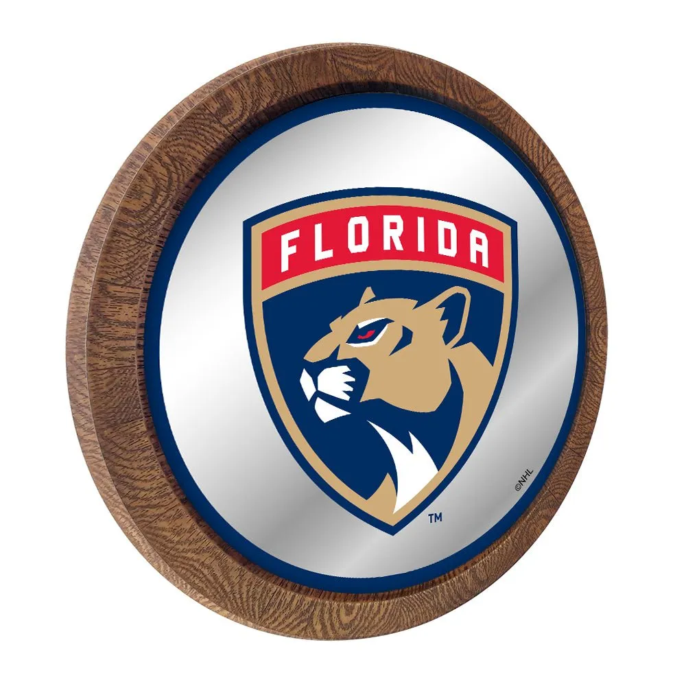 Florida Panthers: Mirrored Barrel Top Wall Sign