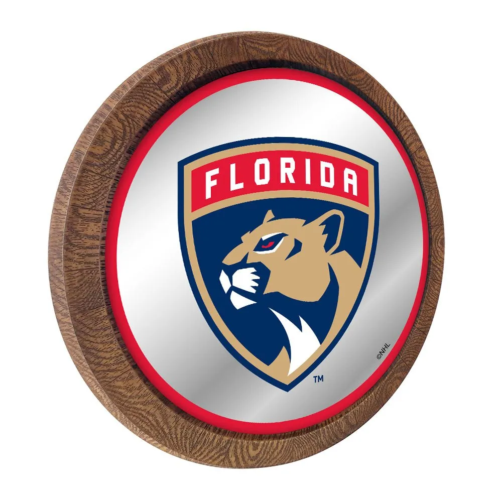 Florida Panthers: Mirrored Barrel Top Wall Sign