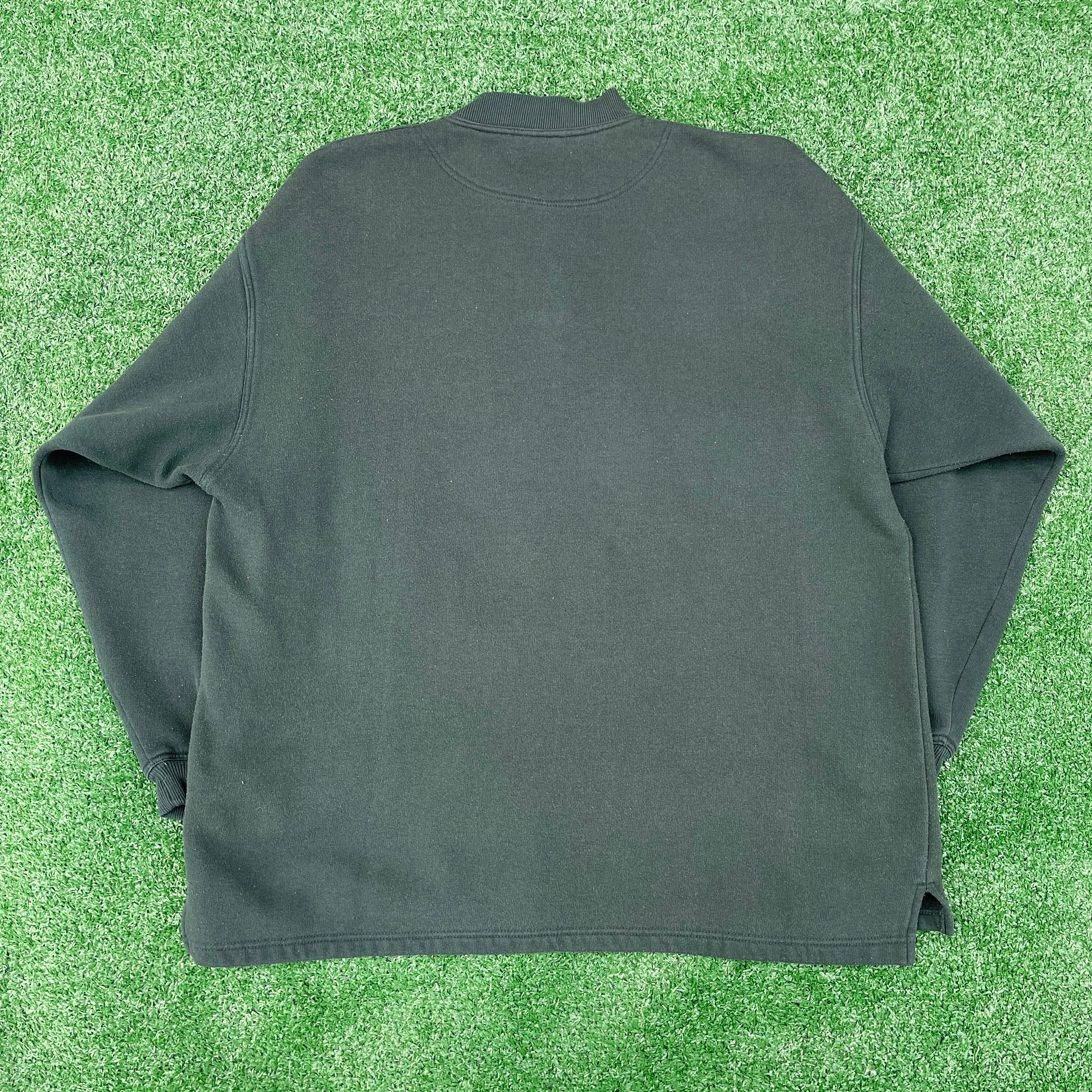 Forest Green Retro Style Sweatshirt
