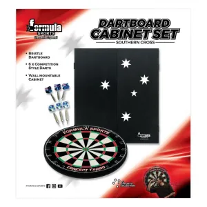 Formula Sports Southern Cross Dartboard Cabinet Set