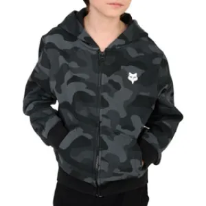 FOX RACING YOUTH FOX HEAD CAMO ZIP-UP HOODED SWEATSHIRT