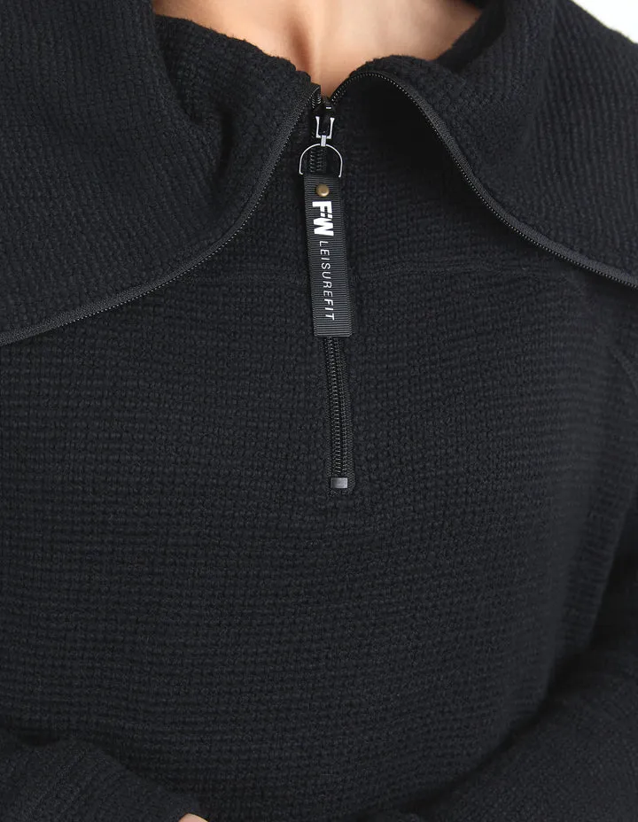 FOXWOOD HUNTSVILLE ZIP CREW BLACK