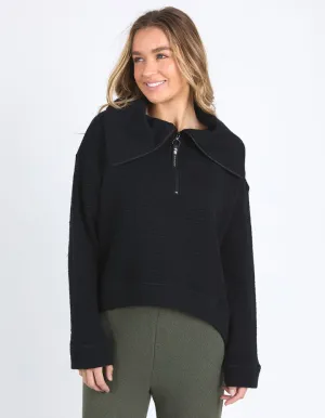 FOXWOOD HUNTSVILLE ZIP CREW BLACK