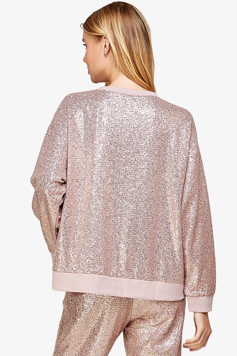 Georgi Sequin Long Sleeve Lounge top
