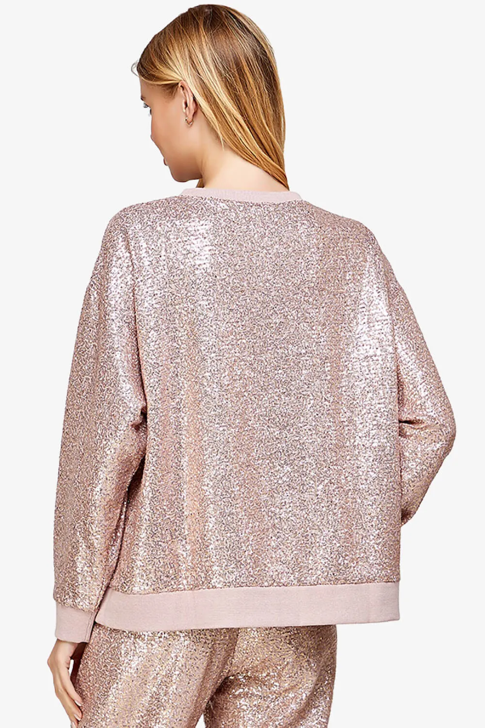 Georgi Sequin Long Sleeve Lounge top