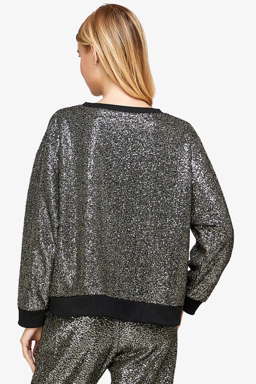 Georgi Sequin Long Sleeve Lounge top
