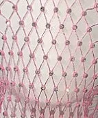 Glamorous Rhinestone Fishnet Face Veil Hood for Parties and Events