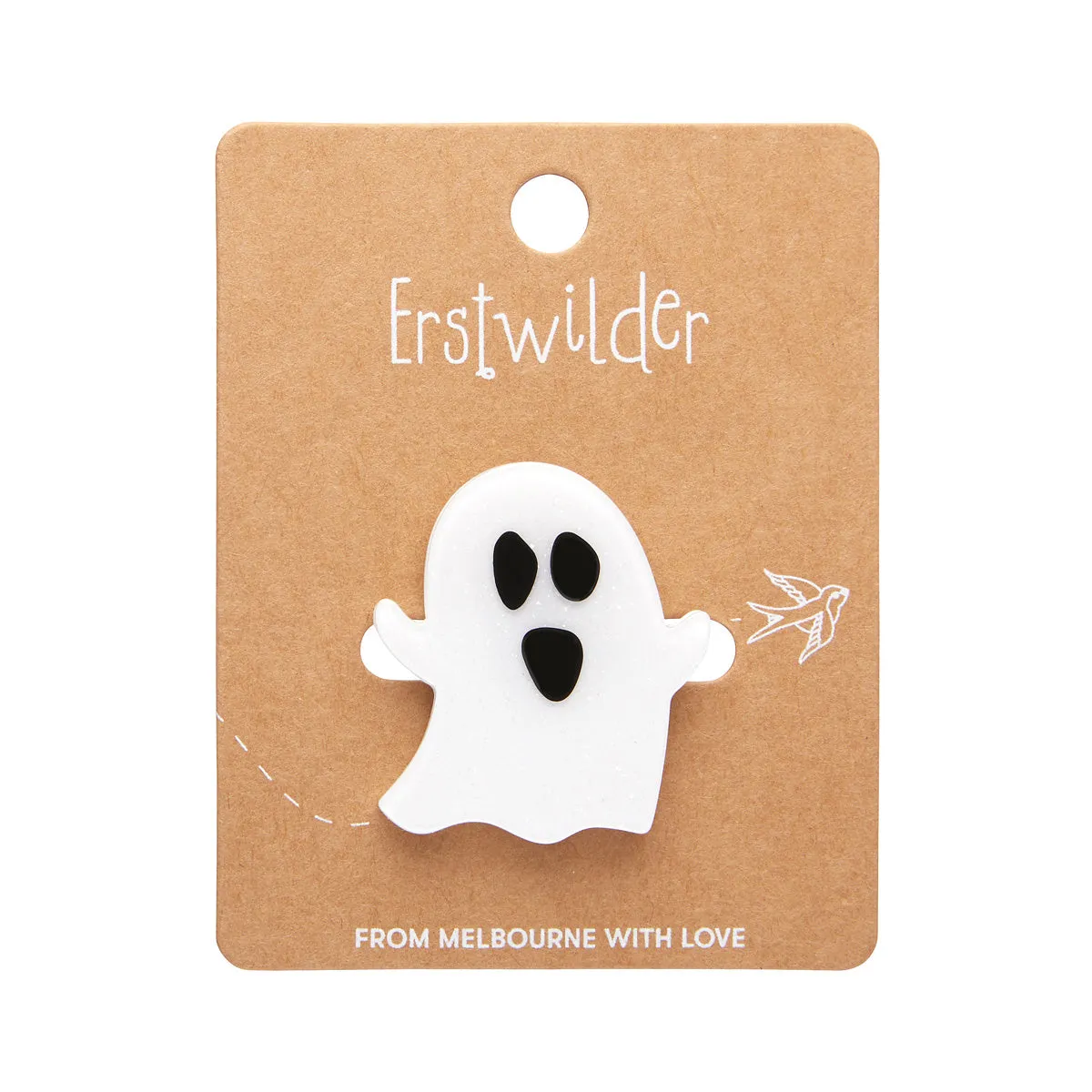 Glitter Ghost Mini Brooch