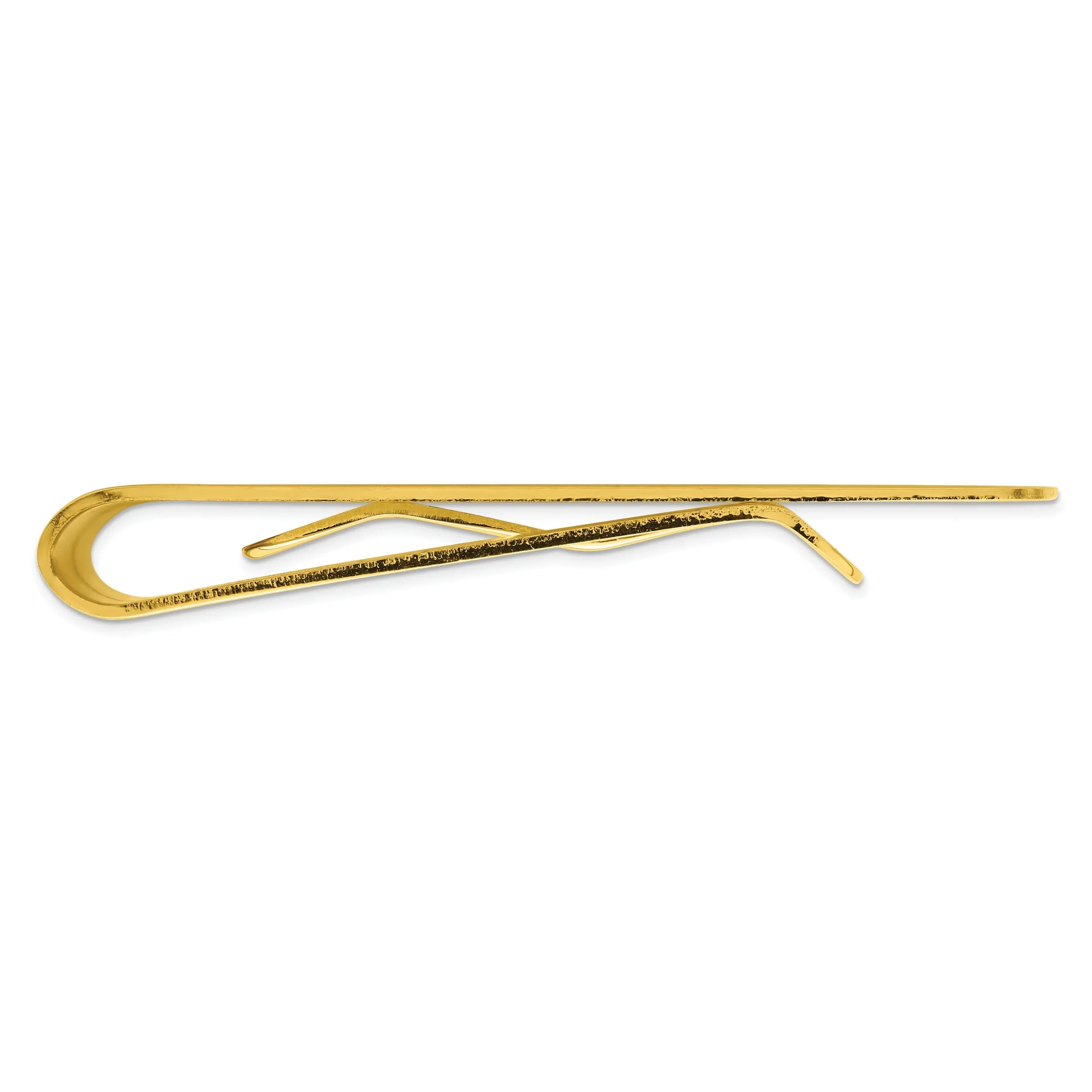 Gold Plated Polished Rectangle Money Clip