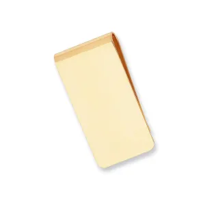 Gold Plated Polished Rectangle Money Clip