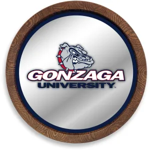 Gonzaga Bulldogs: "Faux" Barrel Top Mirrored Wall Sign
