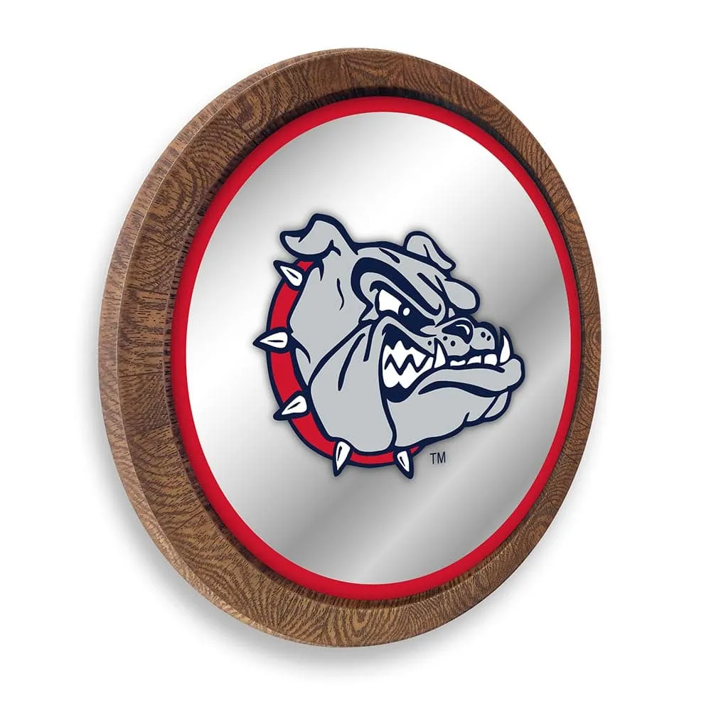 Gonzaga Bulldogs: Spike - "Faux" Barrel Top Mirrored Wall Sign
