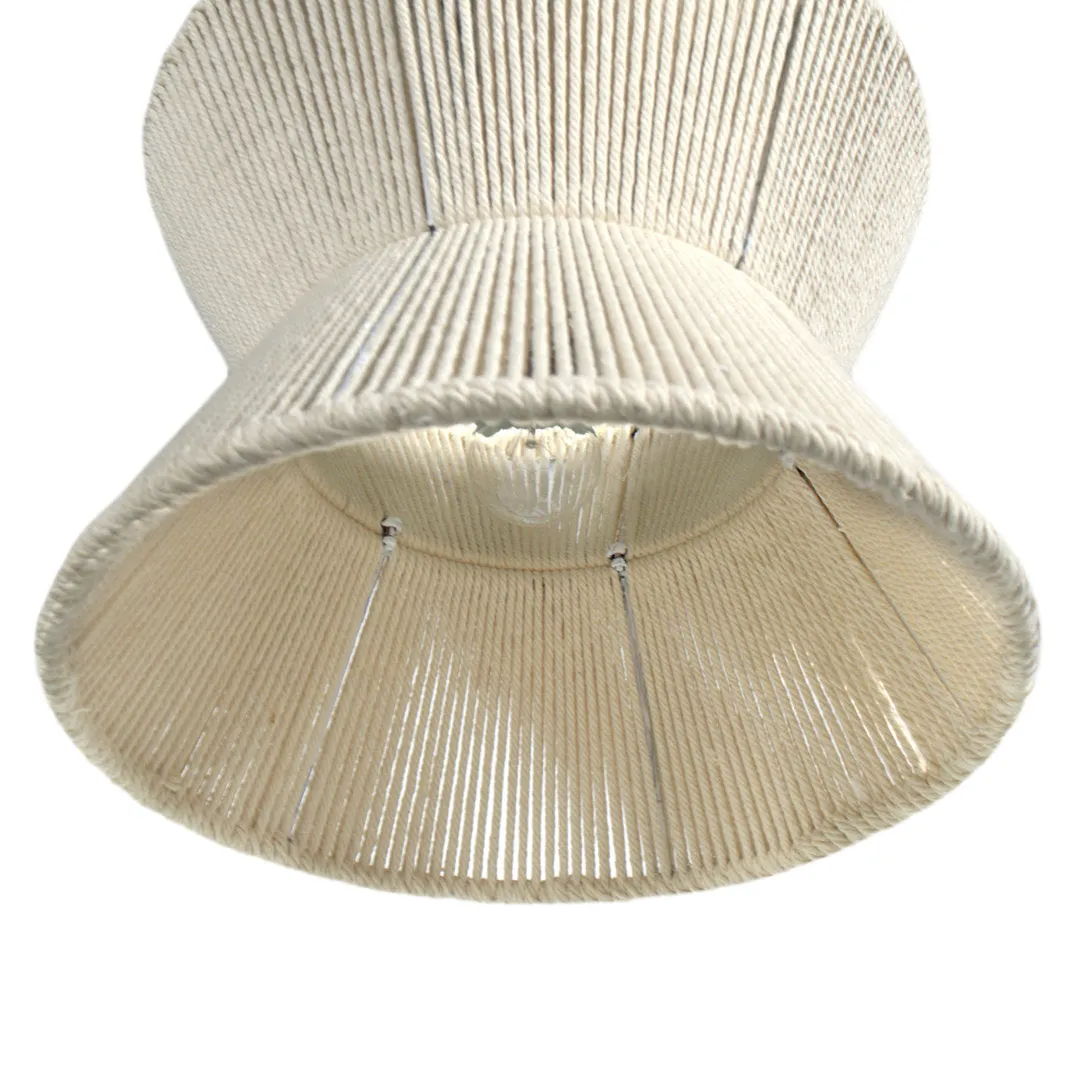 Gordon 1 - Light Single Geometric Pendant with Rope Accents Gabby