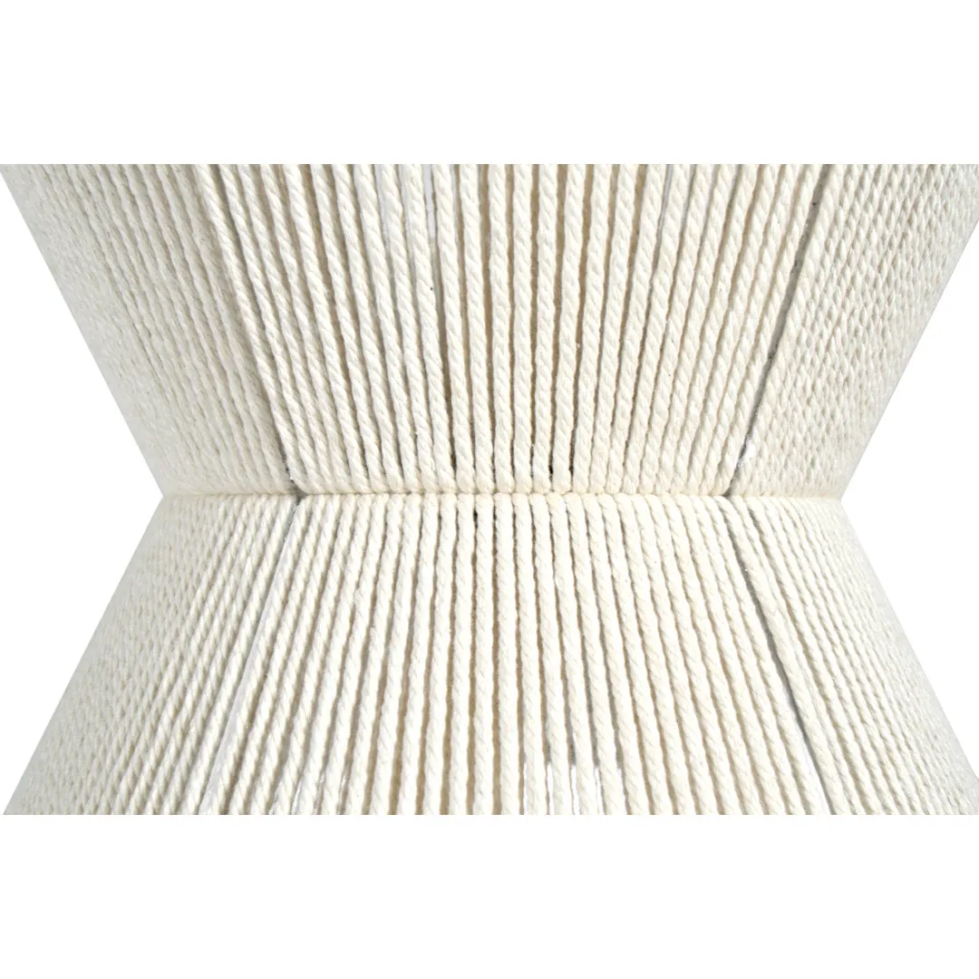 Gordon 1 - Light Single Geometric Pendant with Rope Accents Gabby