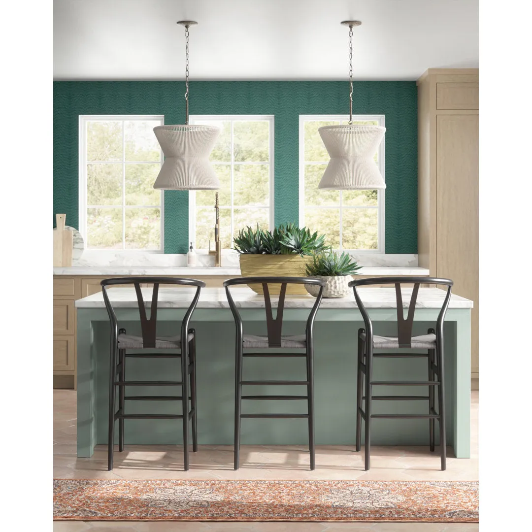 Gordon 1 - Light Single Geometric Pendant with Rope Accents Gabby