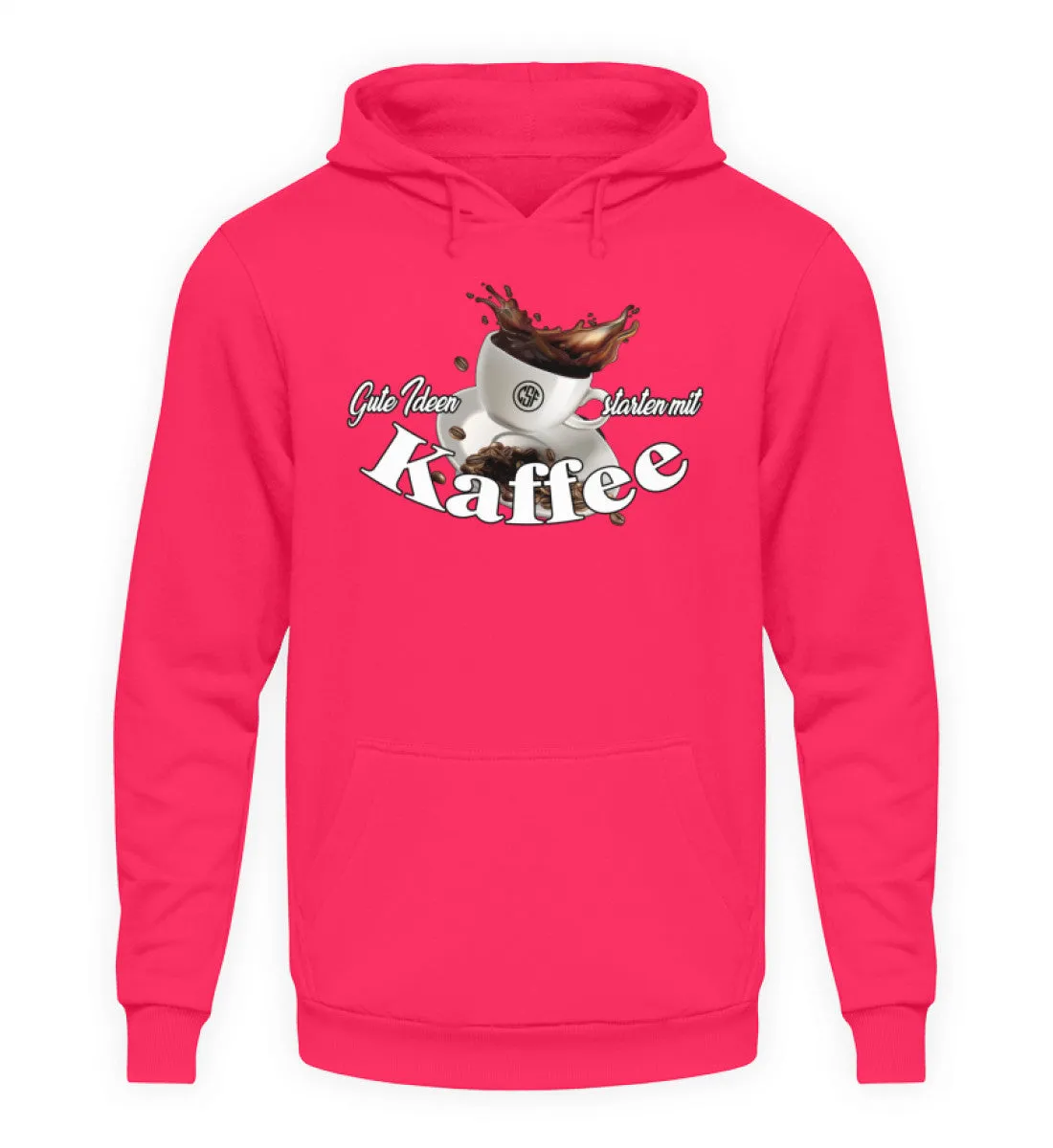 Gute Ideen starten mit Kaffee  - Unisex Kapuzenpullover Hoodie