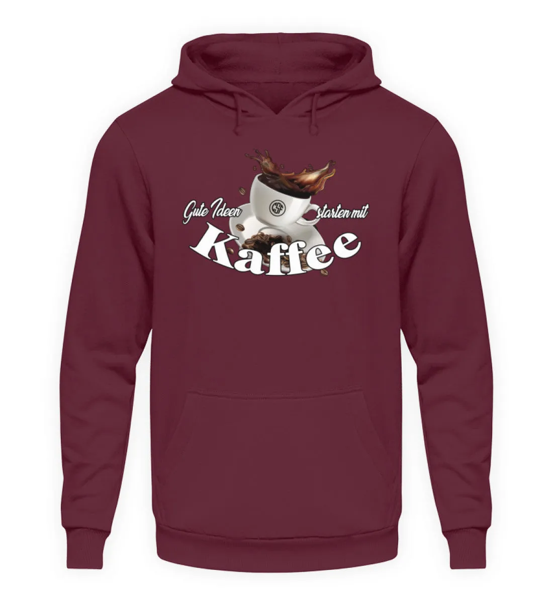 Gute Ideen starten mit Kaffee  - Unisex Kapuzenpullover Hoodie