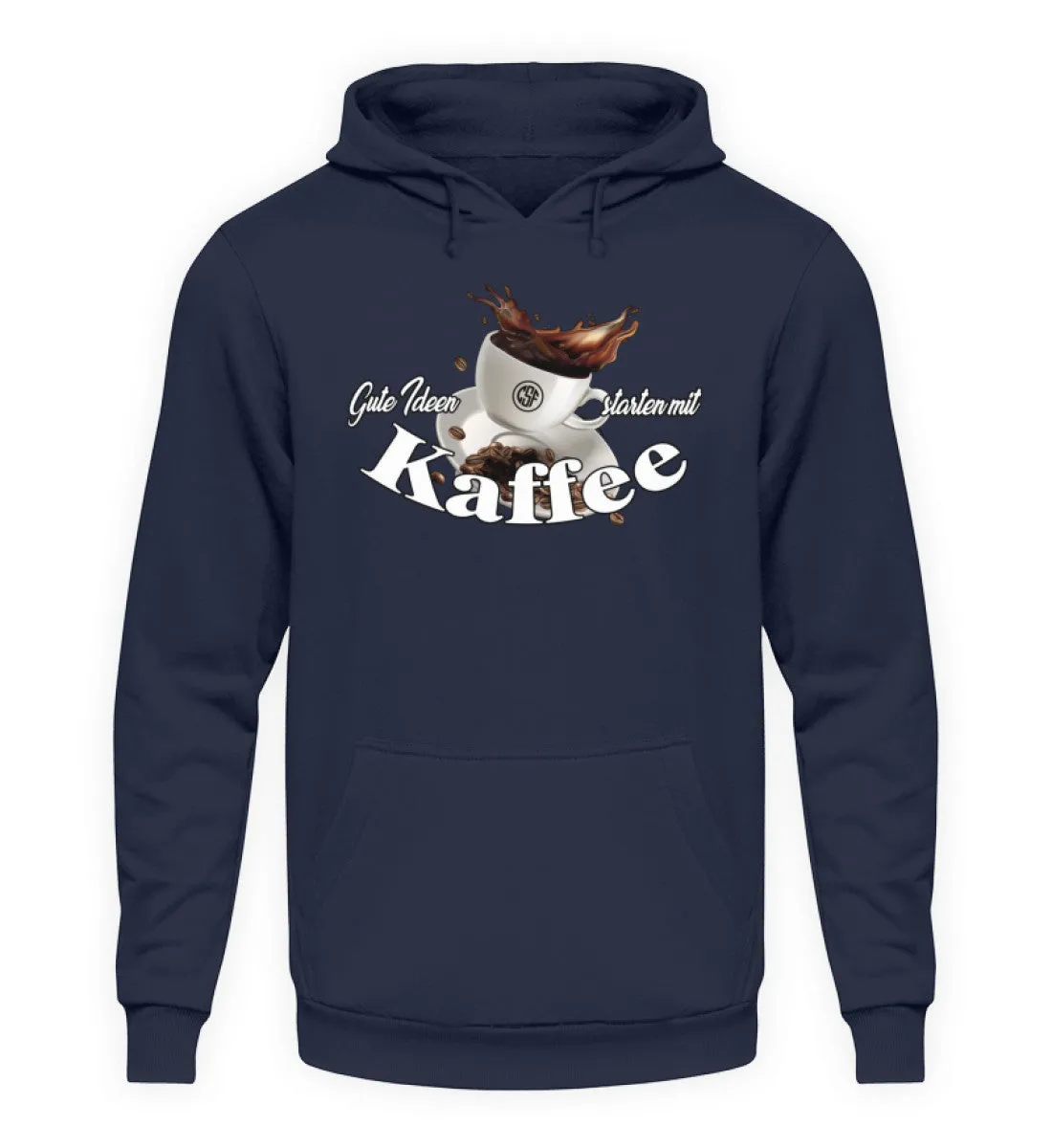 Gute Ideen starten mit Kaffee  - Unisex Kapuzenpullover Hoodie