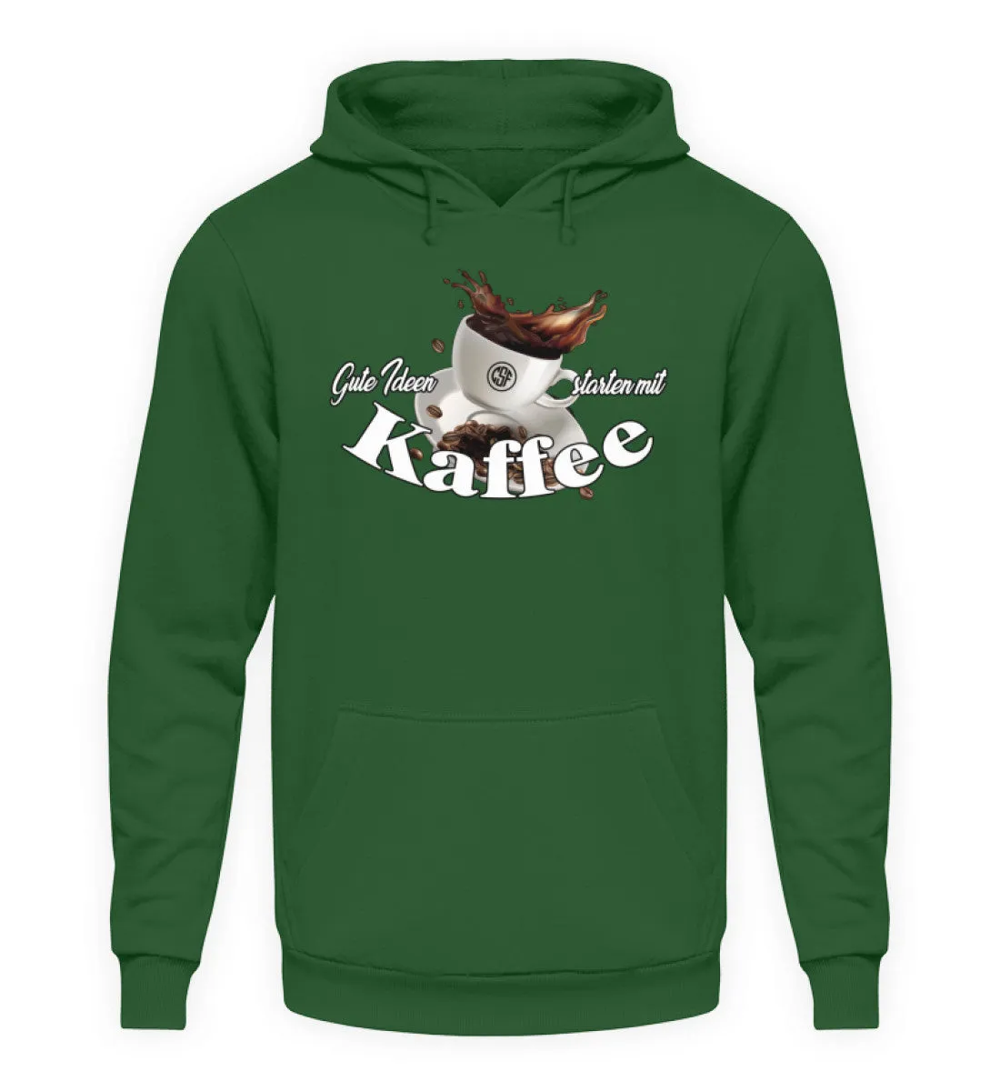 Gute Ideen starten mit Kaffee  - Unisex Kapuzenpullover Hoodie
