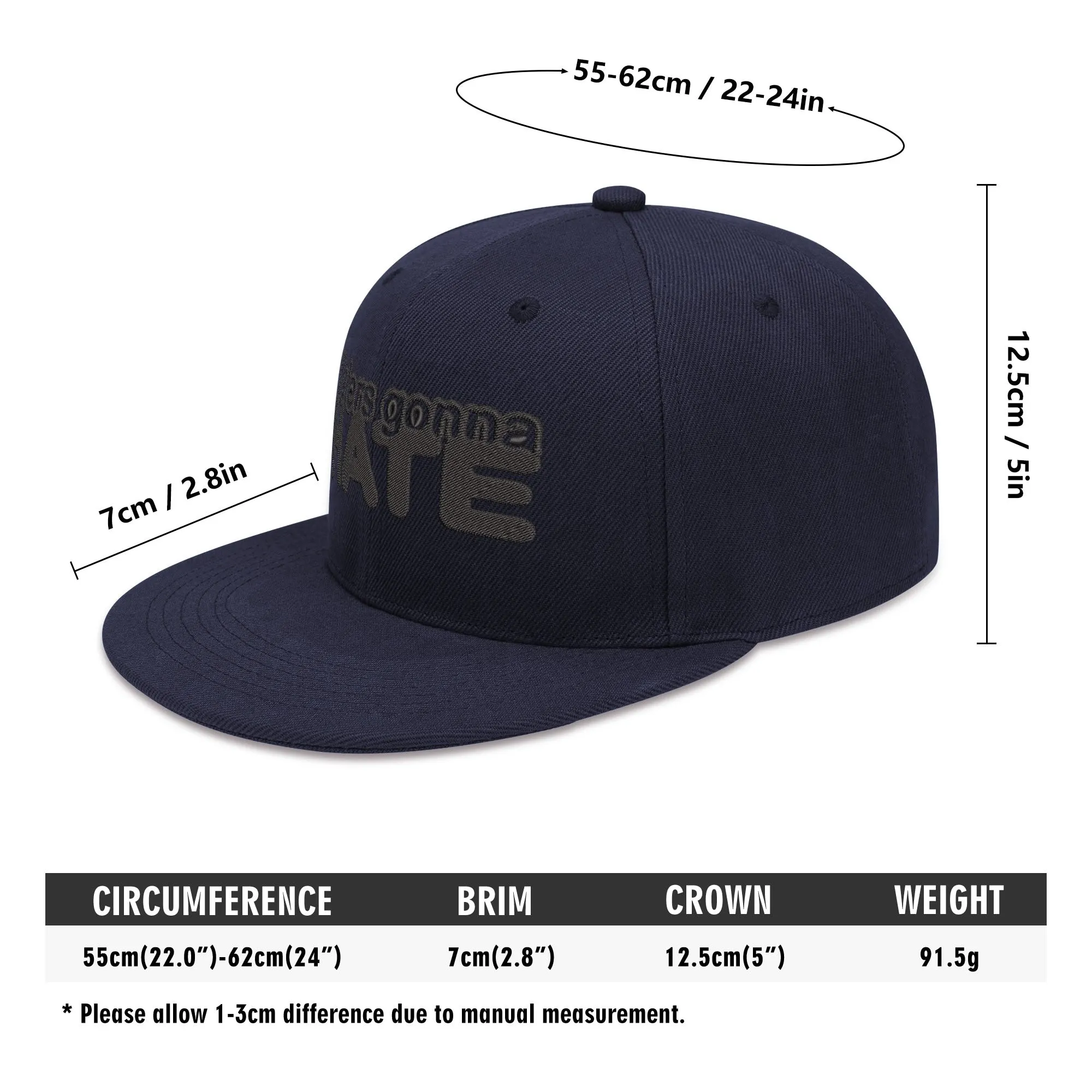 Haters Gonna Hate Embroidered Hip-hop Style Snapback