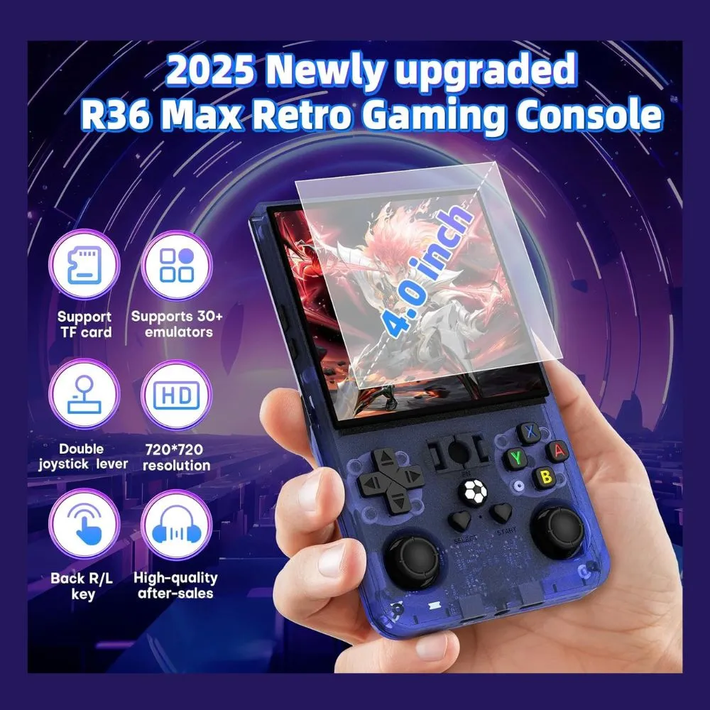 Homlly Max Retro Handheld Video Game Console (22,000  Games 30  Simulators)