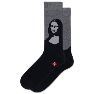 HOTSOX Men's Mona Lisa Grey Crew Sock
