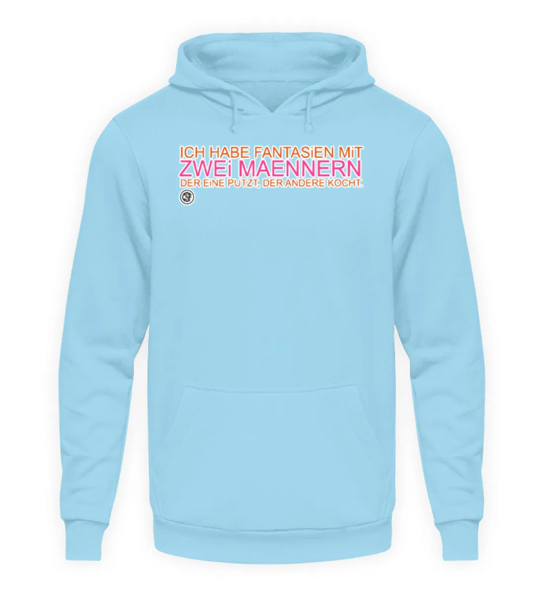 Ich habe Fantasien mit zwei Männern der  - Unisex Kapuzenpullover Hoodie