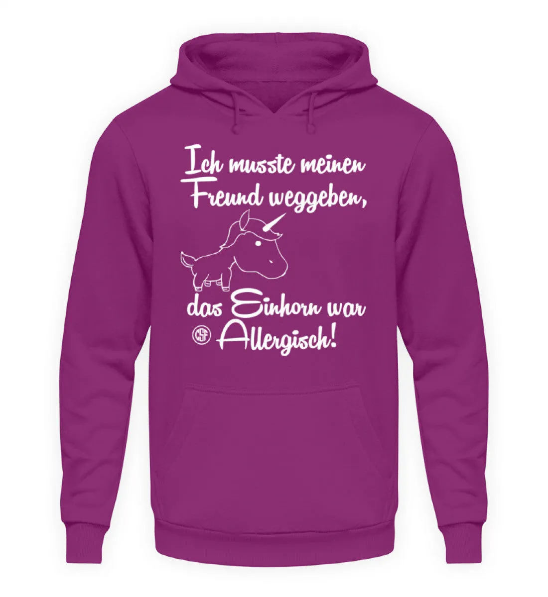 Ich musste meinen Freund weggeben Das...  - Unisex Kapuzenpullover Hoodie