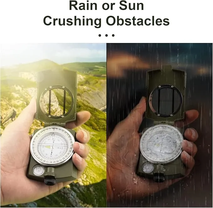 INMAKER Compass, Compass Hiking with Survival Whistle, Luminous Compass Gift for Kids, Apply to Outdoor Survival, Camping and Navigation