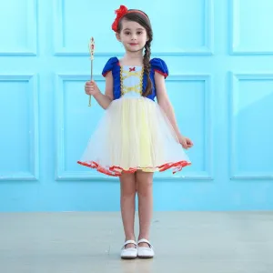 Inspired Snow White Princess Dress Up Costume Cosplay Party Tulle Tutu Dress