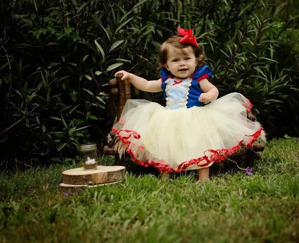 Inspired Snow White Princess Dress Up Costume Cosplay Party Tulle Tutu Dress