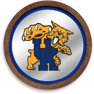 Kentucky Wildcats: Mascot - "Faux" Barrel Top Mirrored Wall Sign