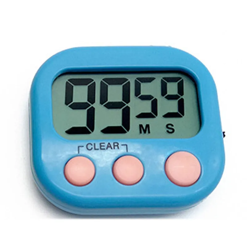 Large LCD Digital Magnetic Kitchen Countdown Timer Alarm with Stand Kitchen Timer Cooking Timer Alarm Clock black