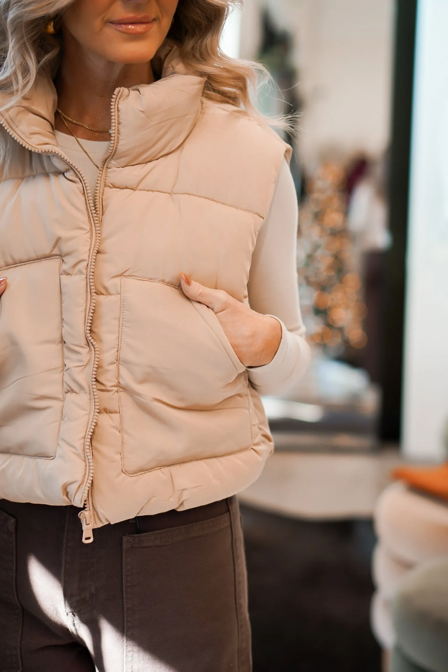 Let It Snow Puffer Vest