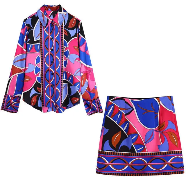 Lila - Retro-Stil 2-teiliges Kleid für Damen