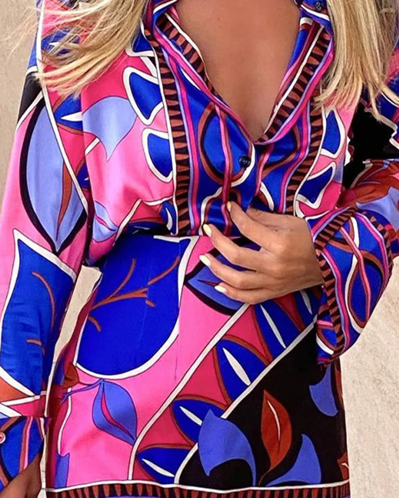 Lila - Retro-Stil 2-teiliges Kleid für Damen