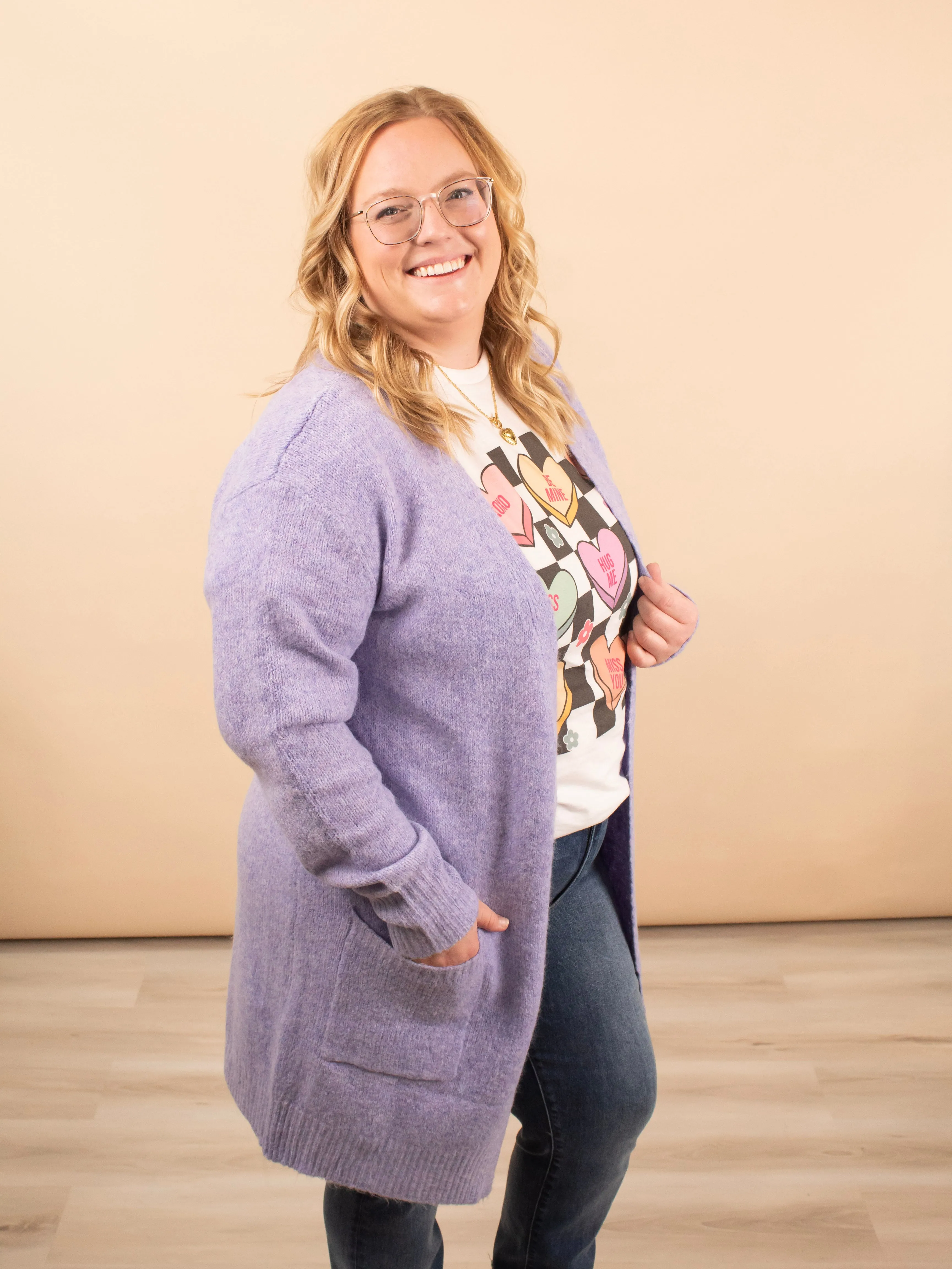 Lilac Dreams Cozy Cardigan